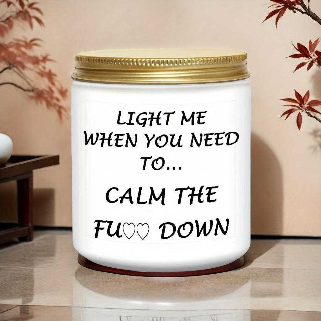 Stress Relief Candles Gifts For Women Sister Best Friend Female Funny Unique Birthday Gifts For Her Wife Girlfriend Mom Relaxation Relaxing Gifts For Women Novelty Lavender Scented Soy Candle For Christmas Gifts