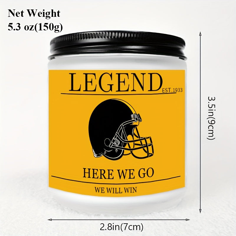Themed Candles, Smells Like A Steelers Win, Gift for Dad, Gift for Son, Pittsburgh Gift, Pittsburgh Themed Candle, Gift for Him-1Pc Lavender Candle Ideal for Home Aromatherapy & Meditation
