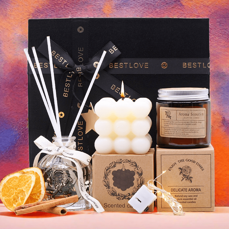 Aromatherapy Gift Set for Mother, Scented Candles for Home, Unique Decor Present for Mom,Easter Gift, Gifts for Girlfriend, Birthday, Teacher, Nurse, Mother's Day
