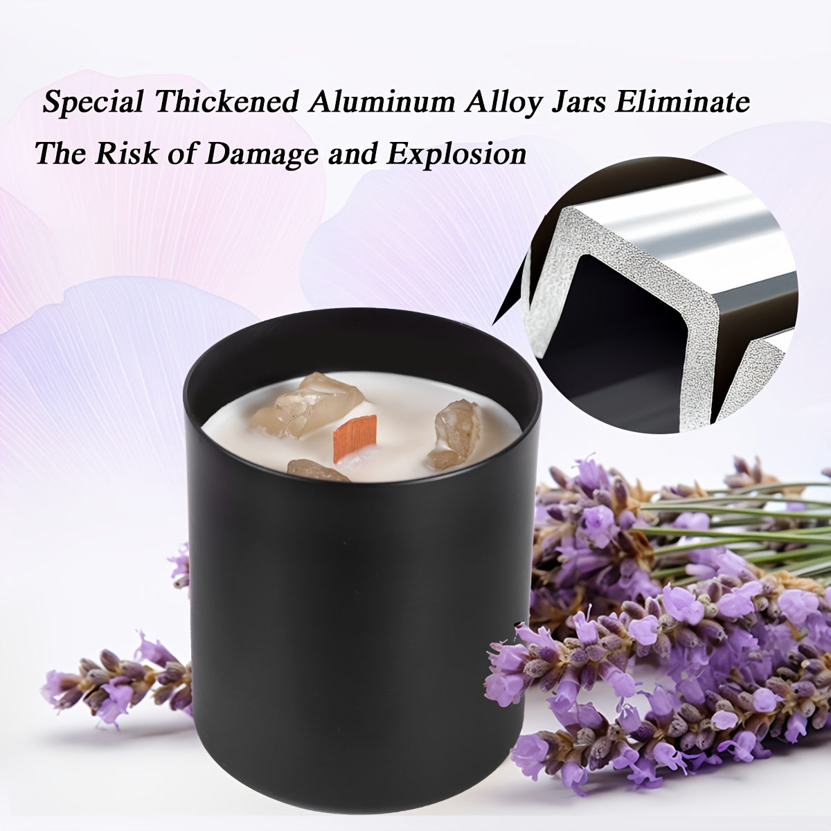 13pcs Gifts Set, 6 Scented Candles Set + 6 Pads + 1 Gift Box, Natural Crystals Candles Gift Set For Women Men, 60 Oz Soy Wax, Sturdy & Durable, Safe & Healthy, New Home Gift, Gift To Mom, Sister, Female, Men, Aunt, Teacher, H