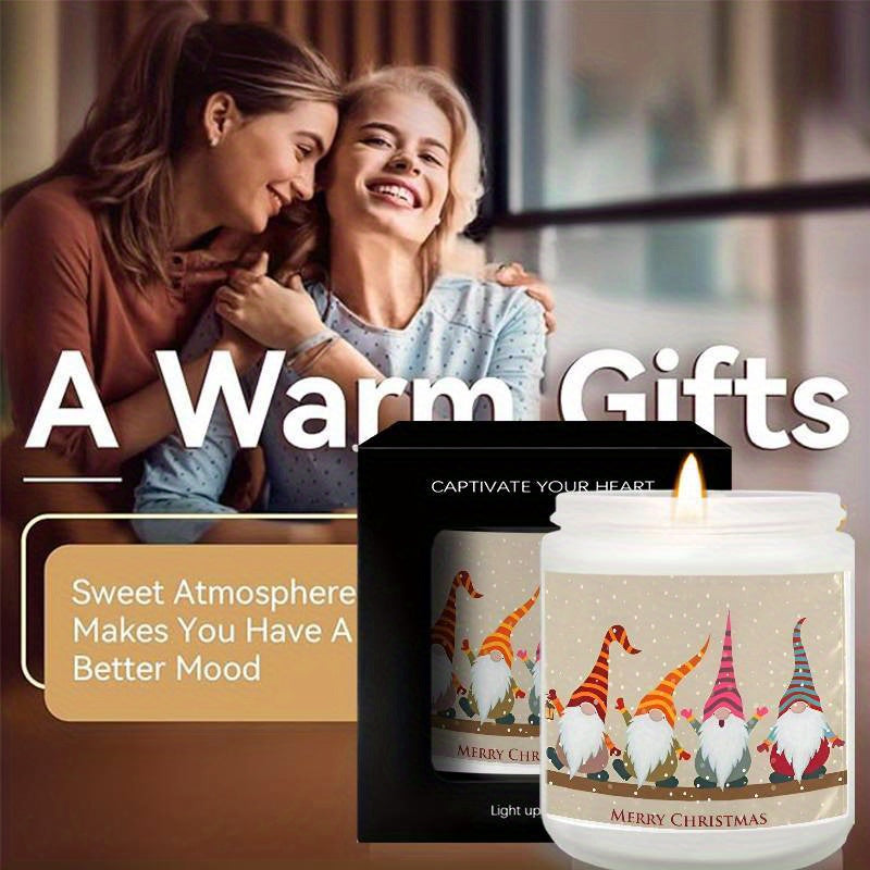 Christmas Candles, Perfect Christmas Gifts, Christmas Home Decor Decoration, Christmas Gifts for Man Woman Friends Mom Dad Son Daughter Bestie Coworker, Christmas Party Favors-1Pc Lavender Candle Ideal for Home Aromatherapy &