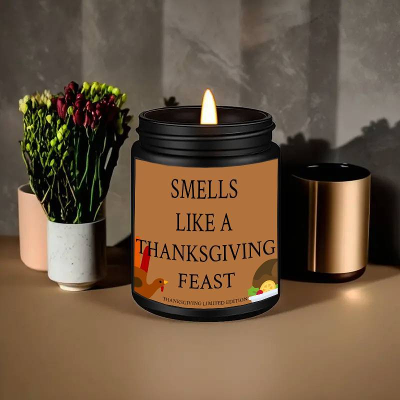Thanksgiving Candles, Perfect Thanksgiving Gifts, Thanksgiving Home Decor Decoration, Candle Gifts for Man Woman Friends Mom Dad Son Daughter Bestie Coworker, Thanksgiving Favors-1Pc Lavender Candle Ideal for Home Aromatherap