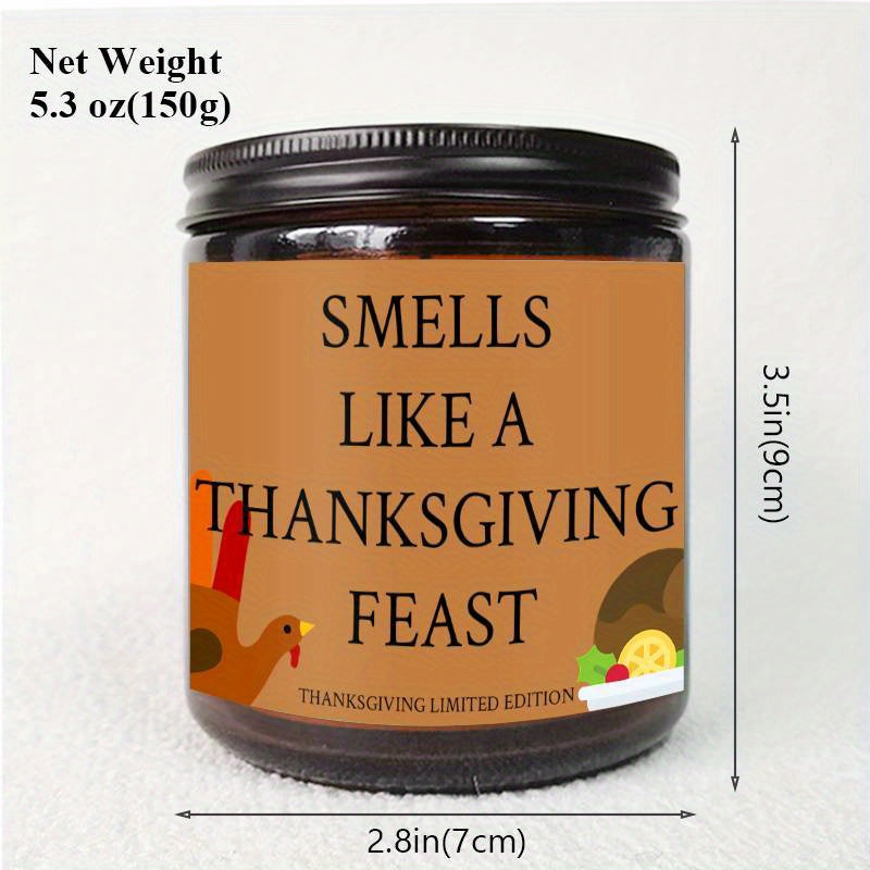 Thanksgiving Candles, Perfect Thanksgiving Gifts, Thanksgiving Home Decor Decoration, Candle Gifts for Man Woman Friends Mom Dad Son Daughter Bestie Coworker, Thanksgiving Favors-1Pc Lavender Candle Ideal for Home Aromatherap