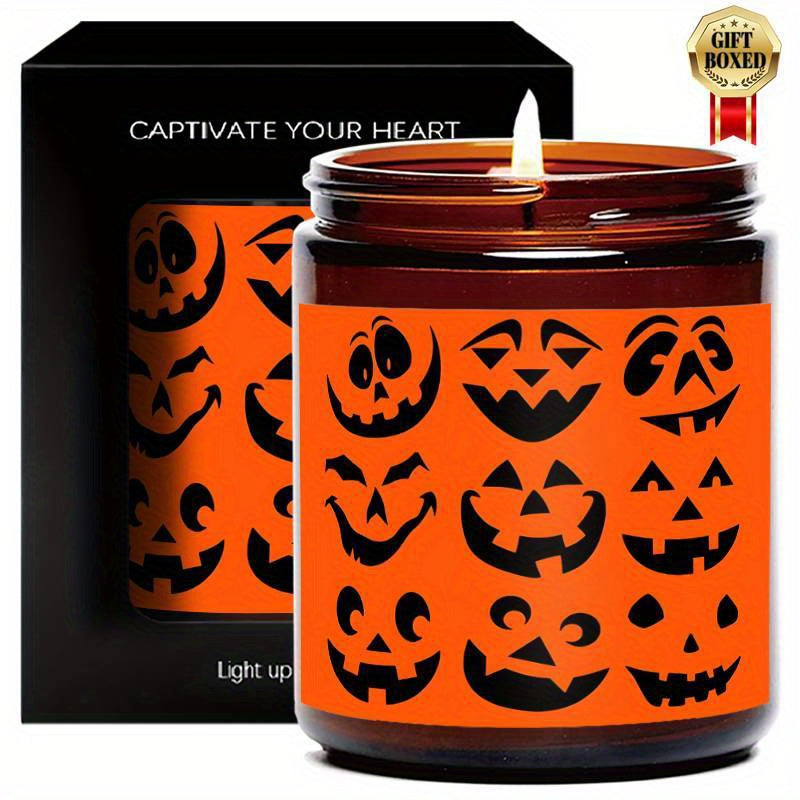 Halloween Candles, Perfect Halloween Gifts, Halloween Home Decor Decoration, Candle Gifts for Man Woman Friends Mom Dad Son Daughter Bestie Coworker, Halloween Favors-1Pc Lavender Candle Ideal for Home Aromatherapy & Meditati