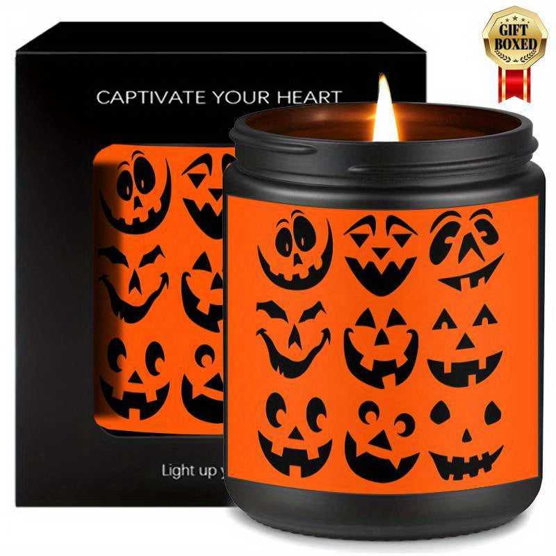 Halloween Candles, Perfect Halloween Gifts, Halloween Home Decor Decoration, Candle Gifts for Man Woman Friends Mom Dad Son Daughter Bestie Coworker, Halloween Favors-1Pc Lavender Candle Ideal for Home Aromatherapy & Meditati