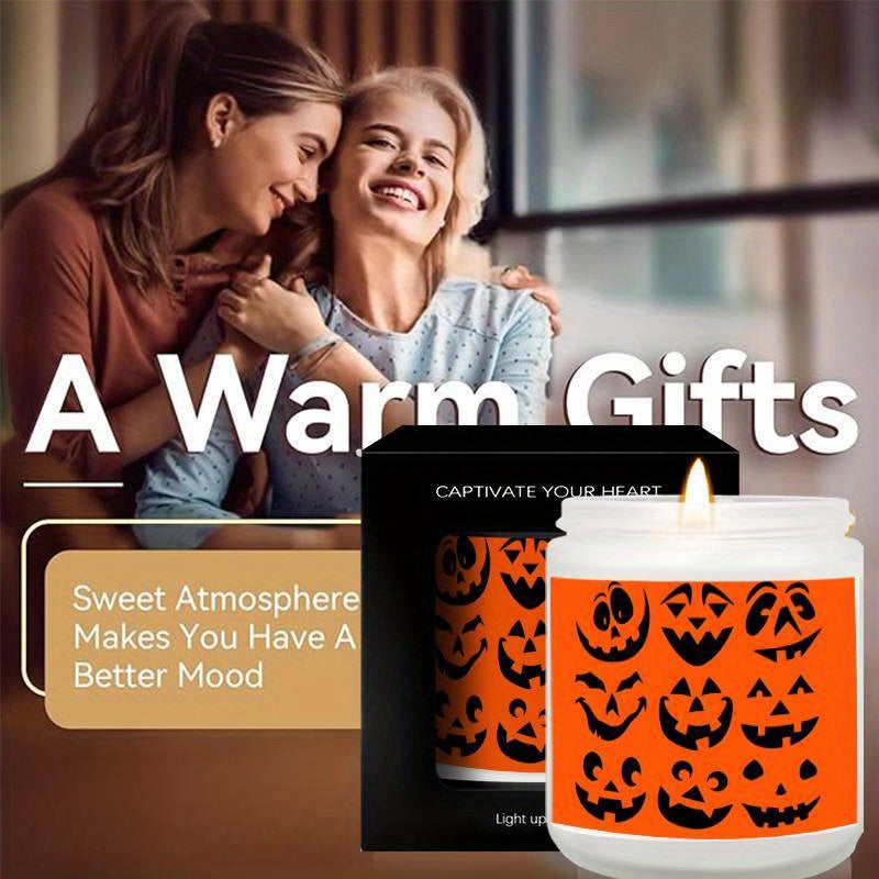 Halloween Candles, Perfect Halloween Gifts, Halloween Home Decor Decoration, Candle Gifts for Man Woman Friends Mom Dad Son Daughter Bestie Coworker, Halloween Favors-1Pc Lavender Candle Ideal for Home Aromatherapy & Meditati