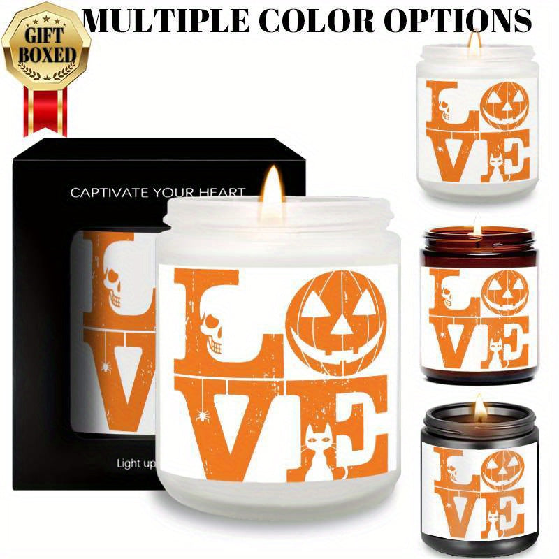 Halloween Candles, Perfect Halloween Gifts, Halloween Home Decor Decoration, Candle Gifts for Man Woman Friends Mom Dad Son Daughter Bestie Coworker, Halloween Favors-1Pc Lavender Candle Ideal for Home Aromatherapy & Meditati
