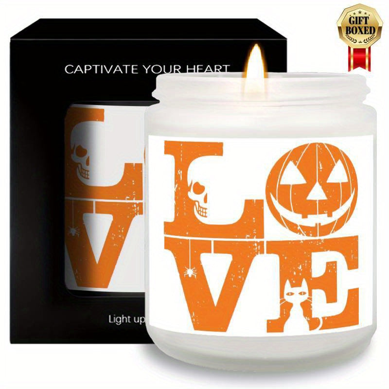 Halloween Candles, Perfect Halloween Gifts, Halloween Home Decor Decoration, Candle Gifts for Man Woman Friends Mom Dad Son Daughter Bestie Coworker, Halloween Favors-1Pc Lavender Candle Ideal for Home Aromatherapy & Meditati