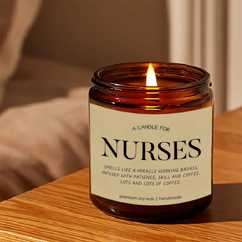 1pc Best Nurse Ever Lavender Scented Candles - Nurse Candle - Appreciation Nurse Gifts for Women, Men - RN Gifts for Nurses - Nurse Practitioner Gifts for Women - School Nurse Gifts - Nurse Graduation Gift, Thank You Present