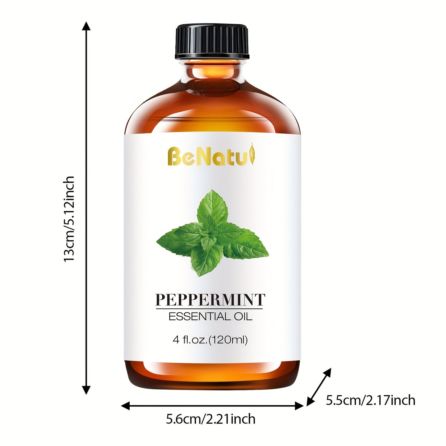 Peppermint Essential Oil, BeNatu Holiday Gift Recommendation, Gift Surprises, Home Diffuser - 2.03oz/4.06oz Essential Oils Of Various Specifications, Making Soap And Candles - Essential Oil Diffuser - For Your Beloved Ones -