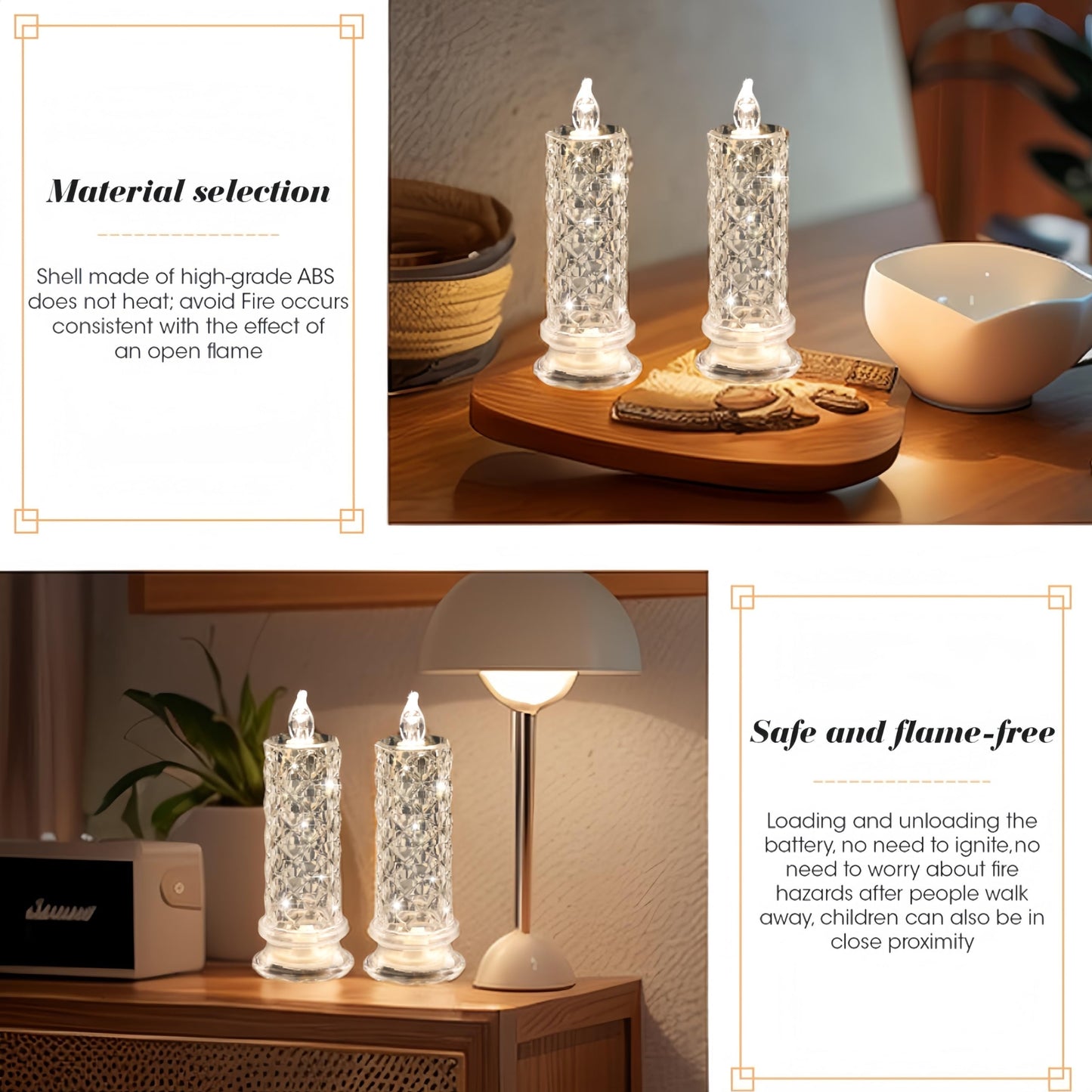 3pcsLED Flameless Candles, 1.8in*4.3in, Romantic Flameless Candle Propose for Valentine's Day, Including Battery, Perfect for Family Gathering, Candlelight Dinner, Valentine's Day, Wedding, Birthday, Bedroom Decoration, Holid