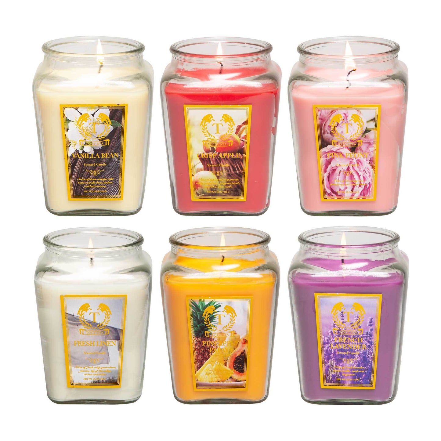 18oz/1pc Aroma Scented Candles for Home, All 6 Scented Candle Gifts for Women, Scented Candle Gift Set for Christmas, Birthdays, Mother's Day, Valentine's Day