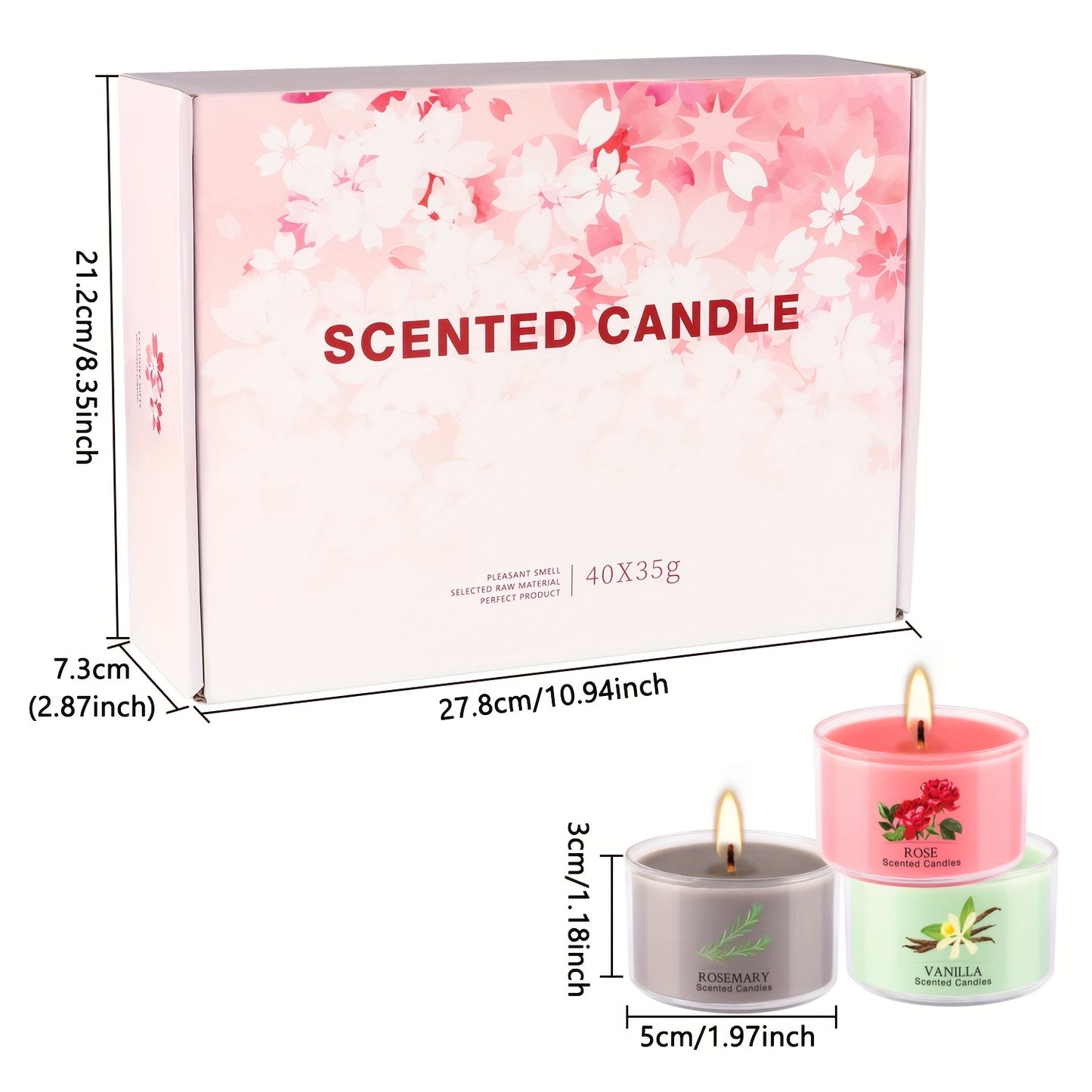 40pcs Of Colorful Tea Wax, Scented, Smoke-free, No-drip, Elegant Romantic Candles, Very Suitable for Valentine's Day, Etc., Is The Best Valentine's Day Gift for Husbands And Lovers.