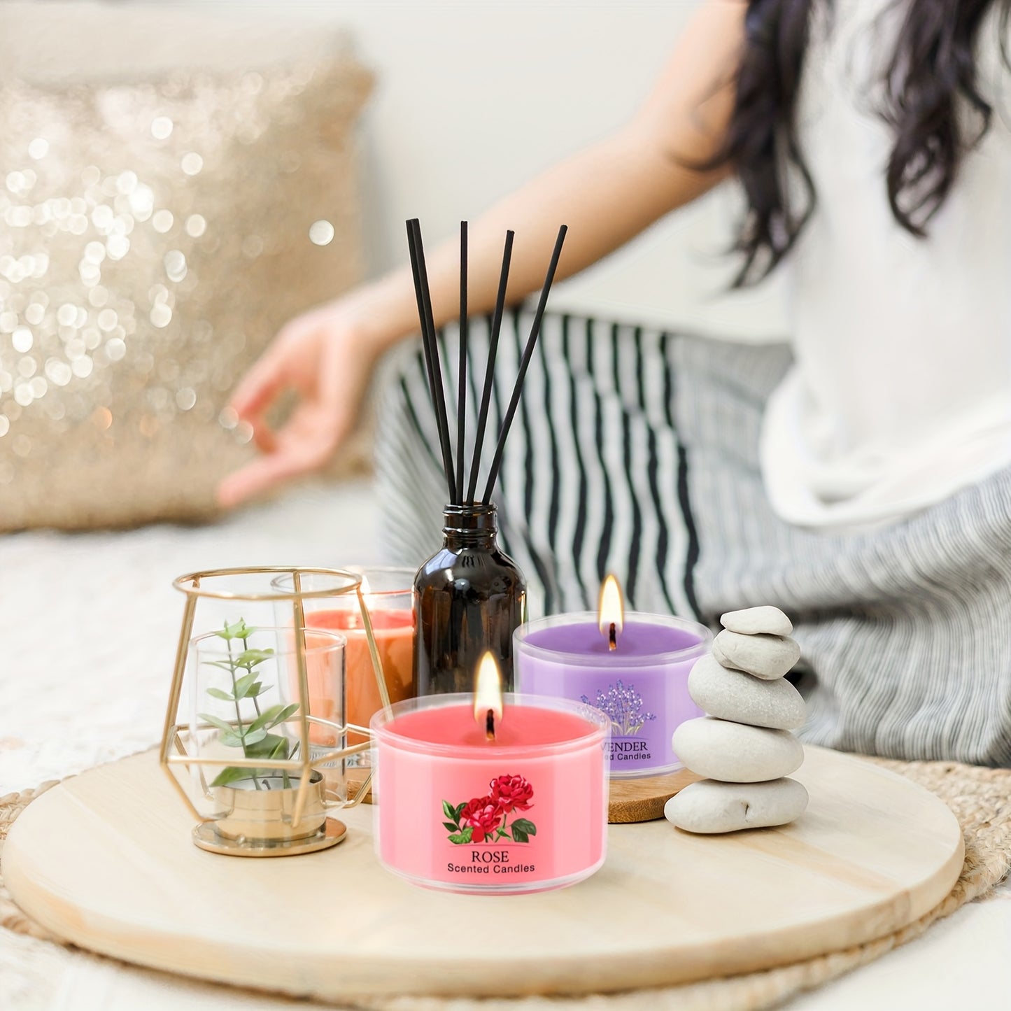 40pcs Of Colorful Tea Wax, Scented, Smoke-free, No-drip, Elegant Romantic Candles, Very Suitable for Valentine's Day, Etc., Is The Best Valentine's Day Gift for Husbands And Lovers.