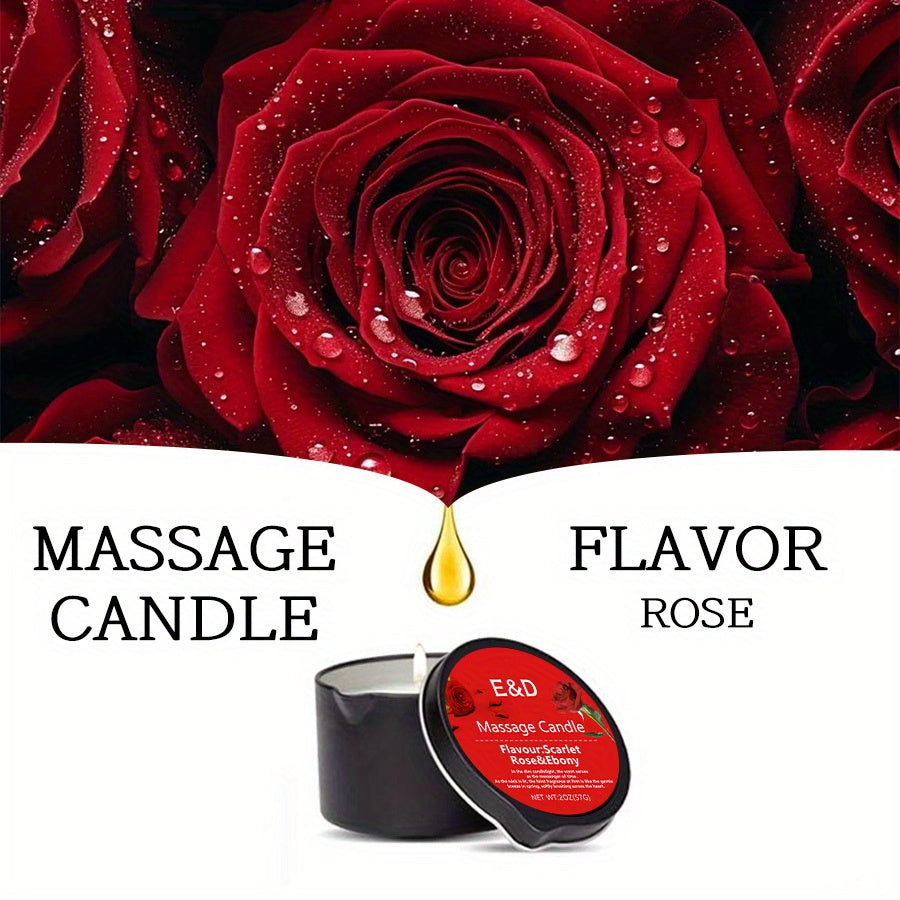 6pcs Natural Scented Soy Wax Massage Candles (Total 6oz/170g - Each 1oz) | Essential Oil Melts into Warm Massage Oil | Handcrafted for Nail Salons & Spas - Luxury Gift for Christmas, Valentine’s Day & Mother’s Day
