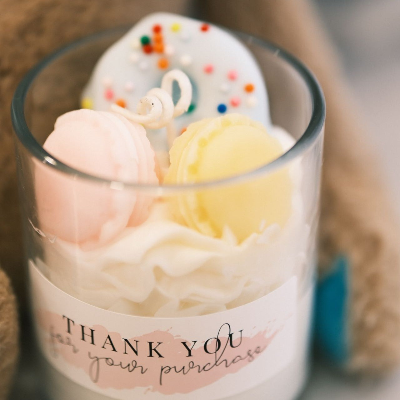 Handmade designed scented candles
