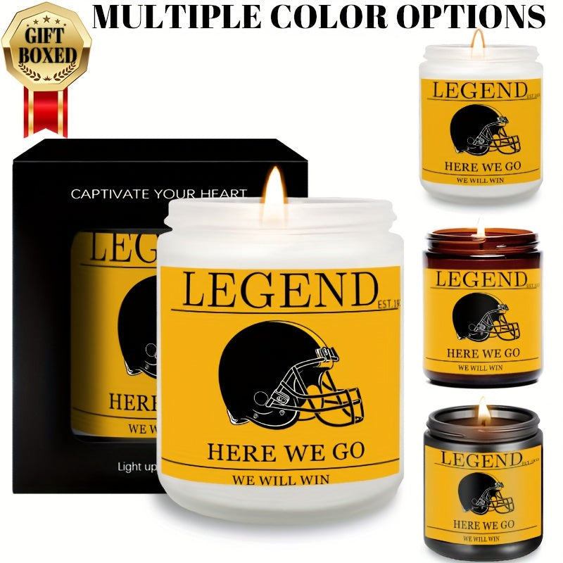 Themed Candles, Smells Like A Steelers Win, Gift for Dad, Gift for Son, Pittsburgh Gift, Pittsburgh Themed Candle, Gift for Him-1Pc Lavender Candle Ideal for Home Aromatherapy & Meditation