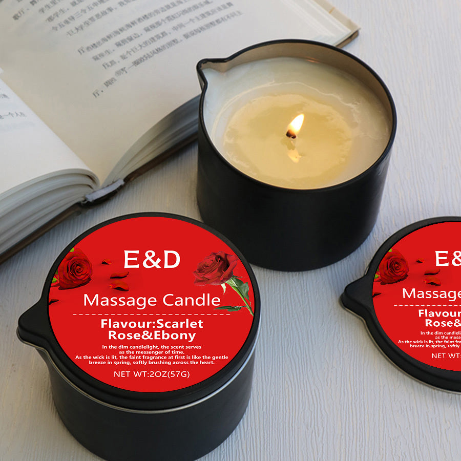6pcs Natural Scented Soy Wax Massage Candles (Total 6oz/170g - Each 1oz) | Essential Oil Melts into Warm Massage Oil | Handcrafted for Nail Salons & Spas - Luxury Gift for Christmas, Valentine’s Day & Mother’s Day