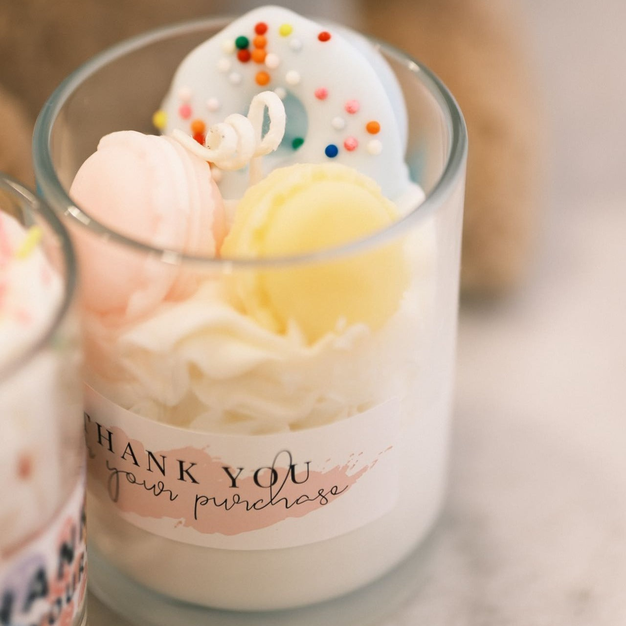 Handmade designed scented candles