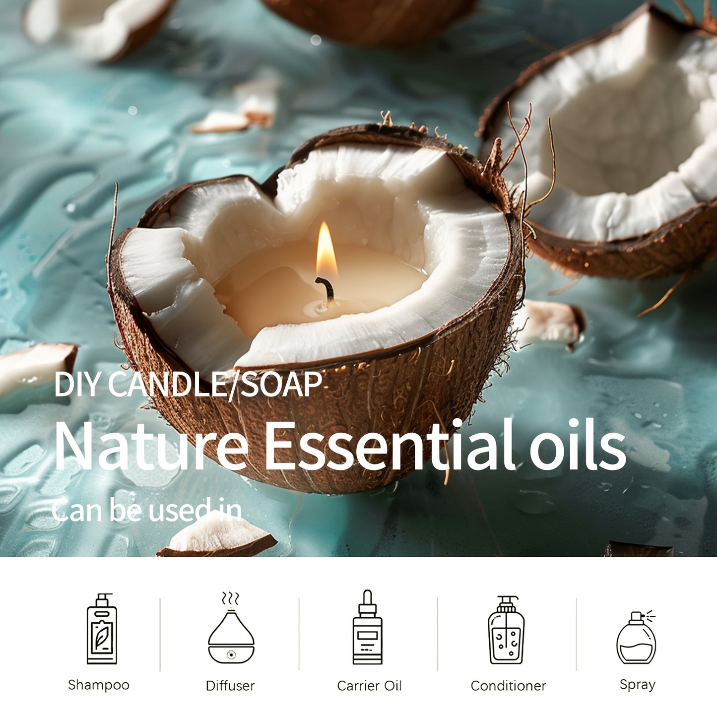 6pcs/1Set Essential Oil Gift Box Delicious Oils Bubble Gum, Chocolate, Cookies, Lollipop, Marshmallow, Taro Gourmet Fragrance Can Be Used in Aroma Machine, Humidifier, Massage, Making Candles/Soap