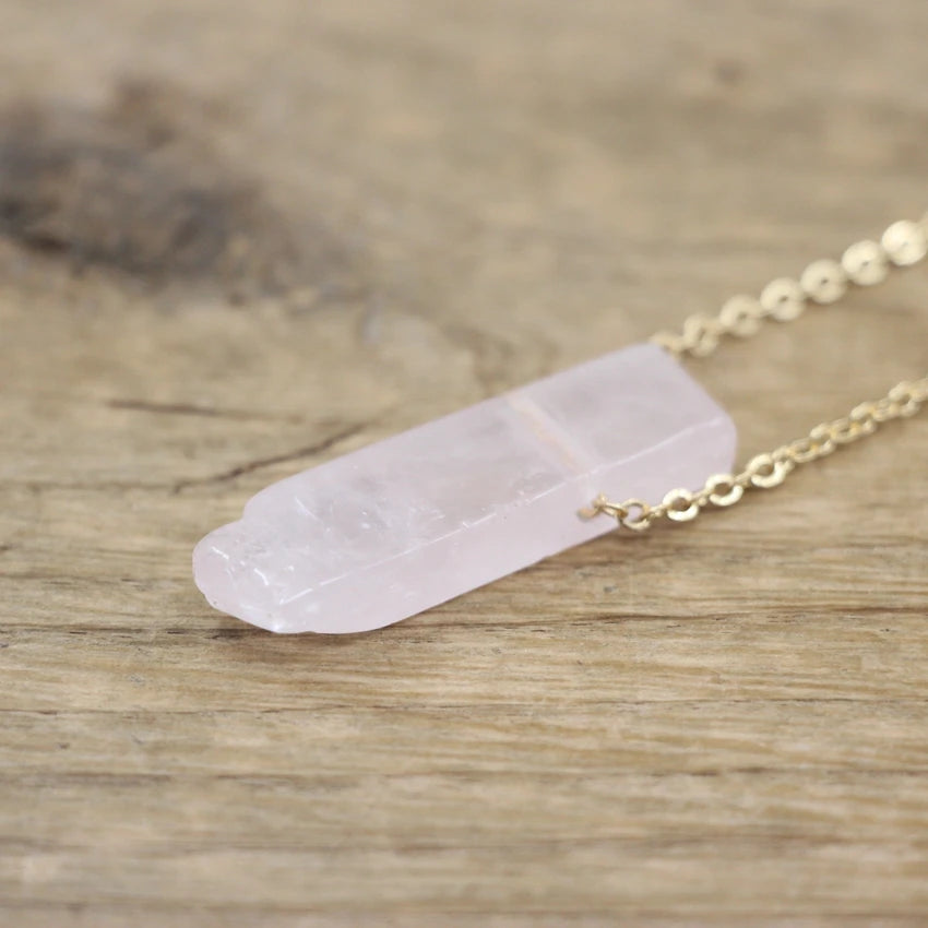 Raw Stone Silce Slab Pendants Chains,Healing Crystal Reiki Natural Smoky/Rose Quartzs Citrines Necklace Jewelry,QC3017