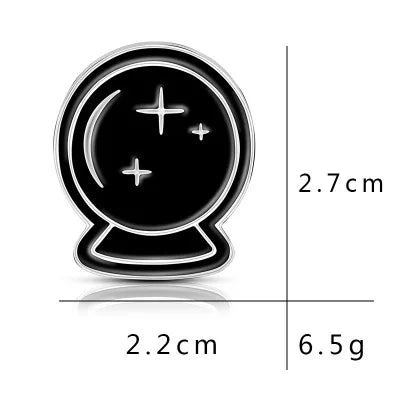 Punk Dark Brooch Collection Enamel Pins Skull Bat Witch Skeleton Coffin Metal Lapel Pin Button Badge Gift Halloween Jewelry