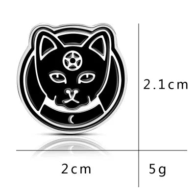 Punk Dark Brooch Collection Enamel Pins Skull Bat Witch Skeleton Coffin Metal Lapel Pin Button Badge Gift Halloween Jewelry