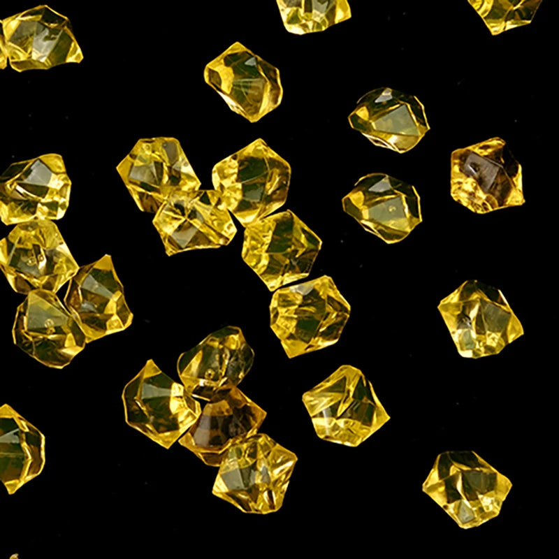 100pcs/lot ( 60g ) 11X14mm Acrylic Crystal Ice Rock Stones Vase Gems For Wedding Party Decor Confetti Table Scatter Beads