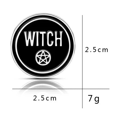 Punk Dark Brooch Collection Enamel Pins Skull Bat Witch Skeleton Coffin Metal Lapel Pin Button Badge Gift Halloween Jewelry