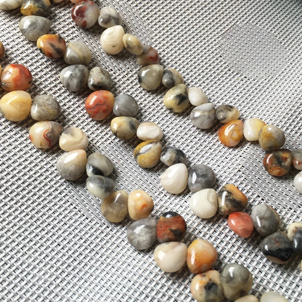 Natural Stone Water Drop Shape Loose Beads Crystal Semifinished String Bead for Jewelry Making DIY Bracelet Necklace Accessories