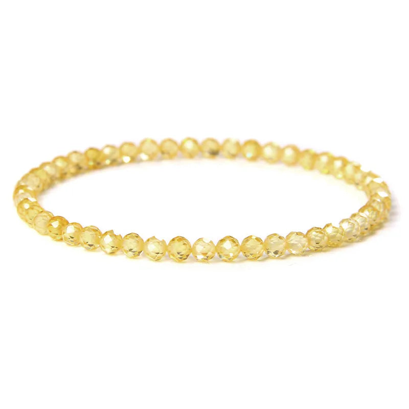 Minimalist Healing 4mm Tiny crystal stone Beads Bracelets Unisex Natural Charoite Obsidian lapis lazuli Zircon Elastic bracelets