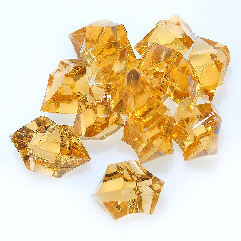 20pcs Acrylic Crystal Gem Stone Crushed Ice Rocks Aquarium Colorful Stone Fish Tank Vase Landscaping Decoration
