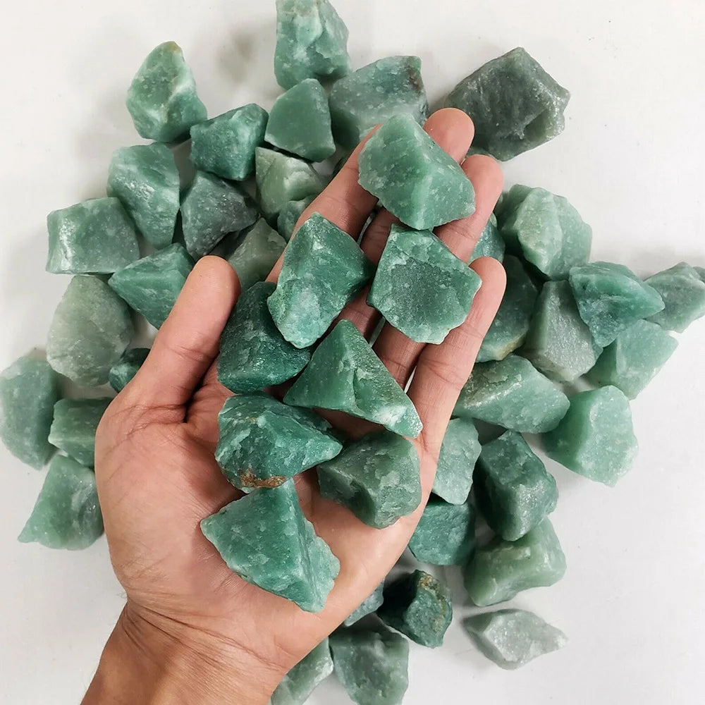 Natural Green Aventurine Crystal Quartz Raw Rough Tangling Jade Mineral Healing Crystals Gem Specimens Collectible Home Decor