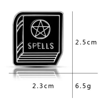 Punk Dark Brooch Collection Enamel Pins Skull Bat Witch Skeleton Coffin Metal Lapel Pin Button Badge Gift Halloween Jewelry
