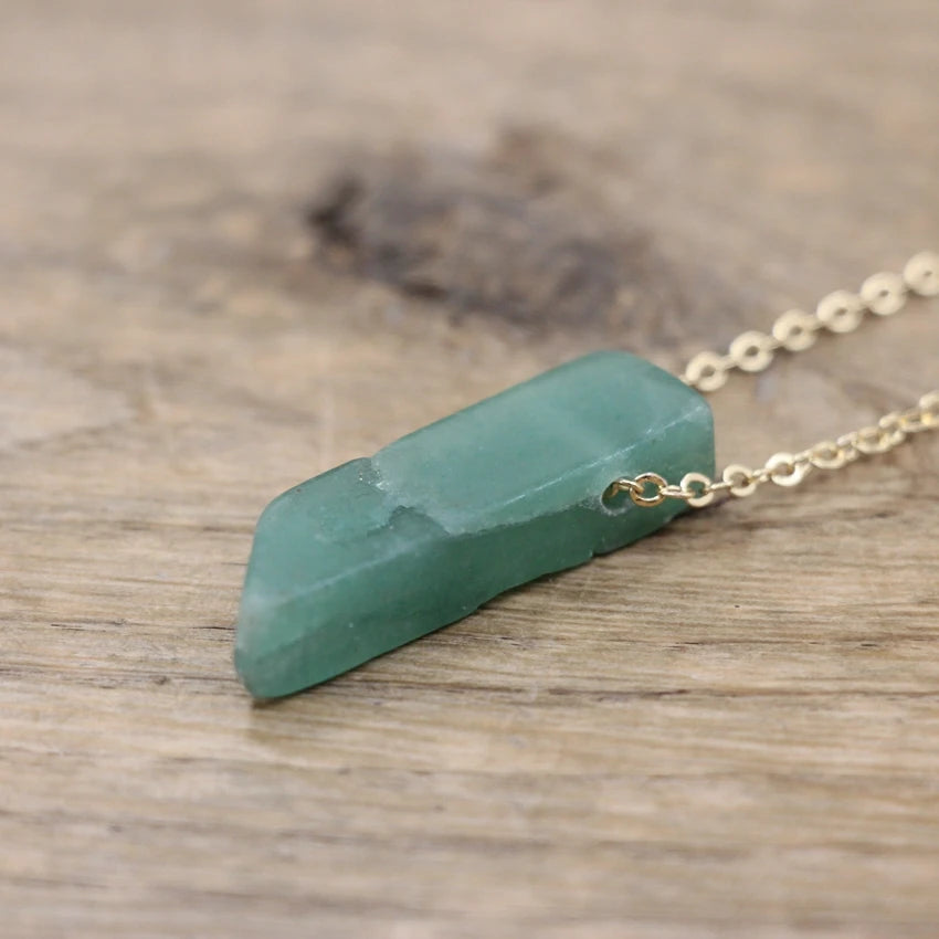 Raw Stone Silce Slab Pendants Chains,Healing Crystal Reiki Natural Smoky/Rose Quartzs Citrines Necklace Jewelry,QC3017