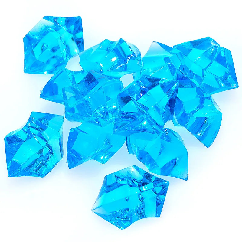 20pcs Acrylic Crystal Gem Stone Crushed Ice Rocks Aquarium Colorful Stone Fish Tank Vase Landscaping Decoration