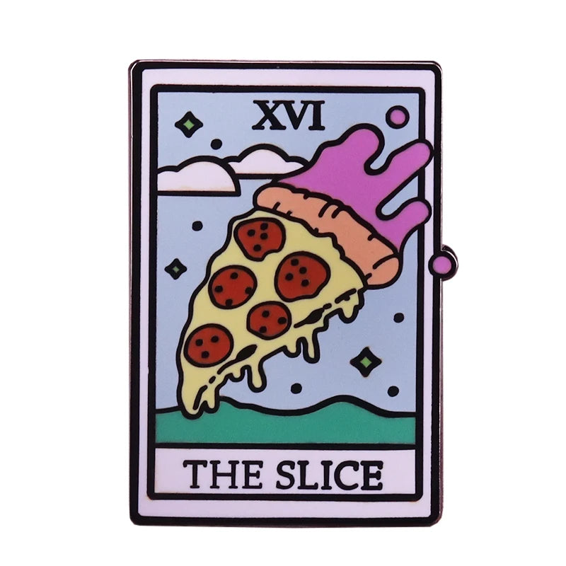Tarot Card Enamel Pin Death Sun Moon Justice Slice Night Circus Demons Badge Witch brooch Mystical Witchcraft Divination Gift