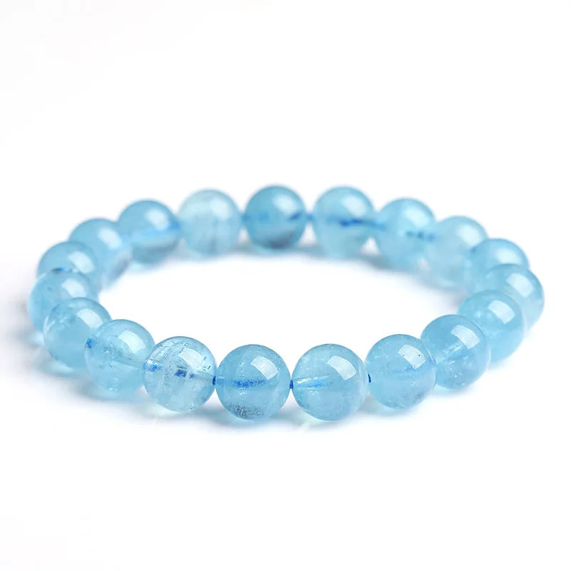 Natural Aquamarines Bracelets for Women Single Circle Crystal Bracelet Jewelry Romantic Casual Crystal Yoga Bracelet Drop Ship