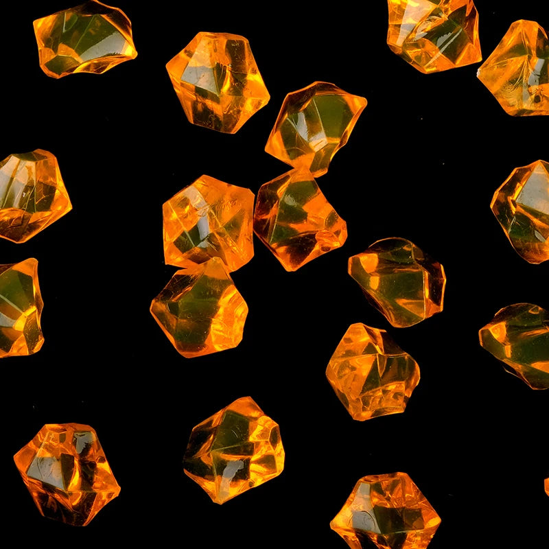 100pcs/lot ( 60g ) 11X14mm Acrylic Crystal Ice Rock Stones Vase Gems For Wedding Party Decor Confetti Table Scatter Beads