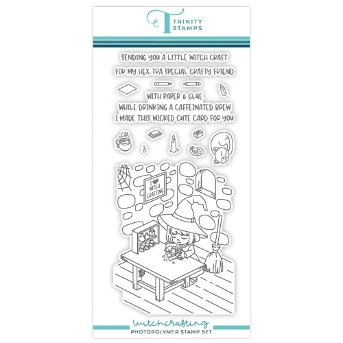 New 2023 Witchcrafting Halloween Metal Cutting Dies Scrapbooking For Paper Making Embossing Frame Card Clear Stamps Set
