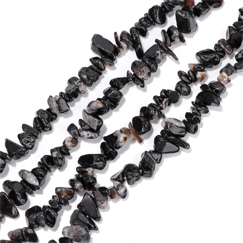 5-8MM Natural Freeform Stone Rock Chips Beads Crystal Gem Gravel Bead for Jewelry Making DIY Bracelet Necklace Earring Findings