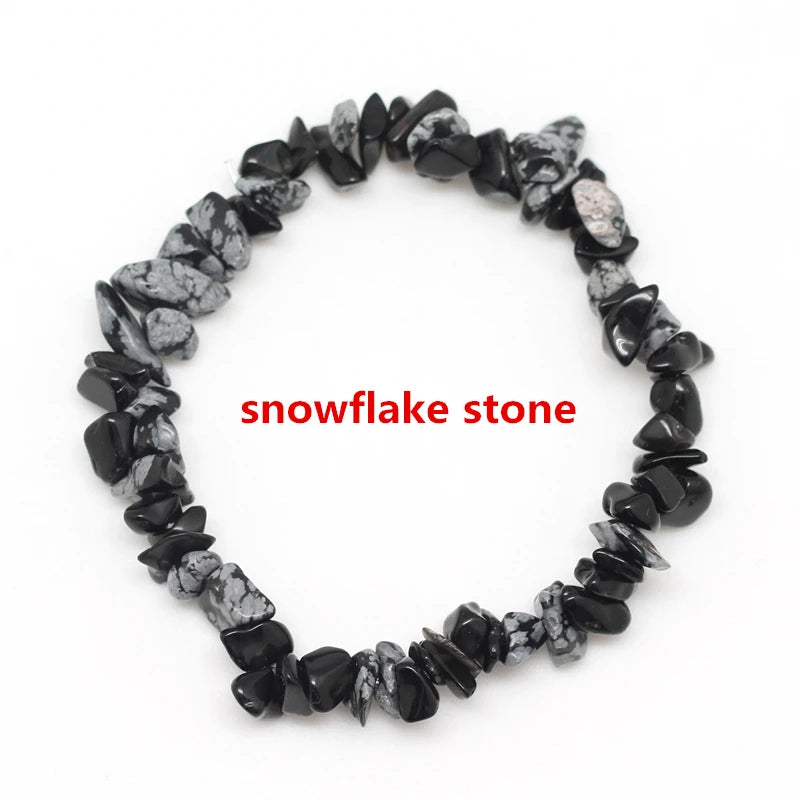 33Color Natural Gem Stone Bracelet Irregular Crystal Stretch Chip beads Nuggets Bracelets Bangles Quartz Wristband For Women