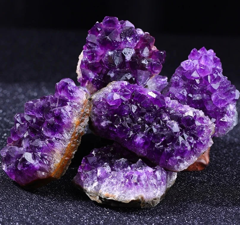10-40g 1PC Amethyst Geode Natural Crystal Quartz Stone Specimen Mineral Decorative Bulk Irregular Shape Raw Stone Home Decor