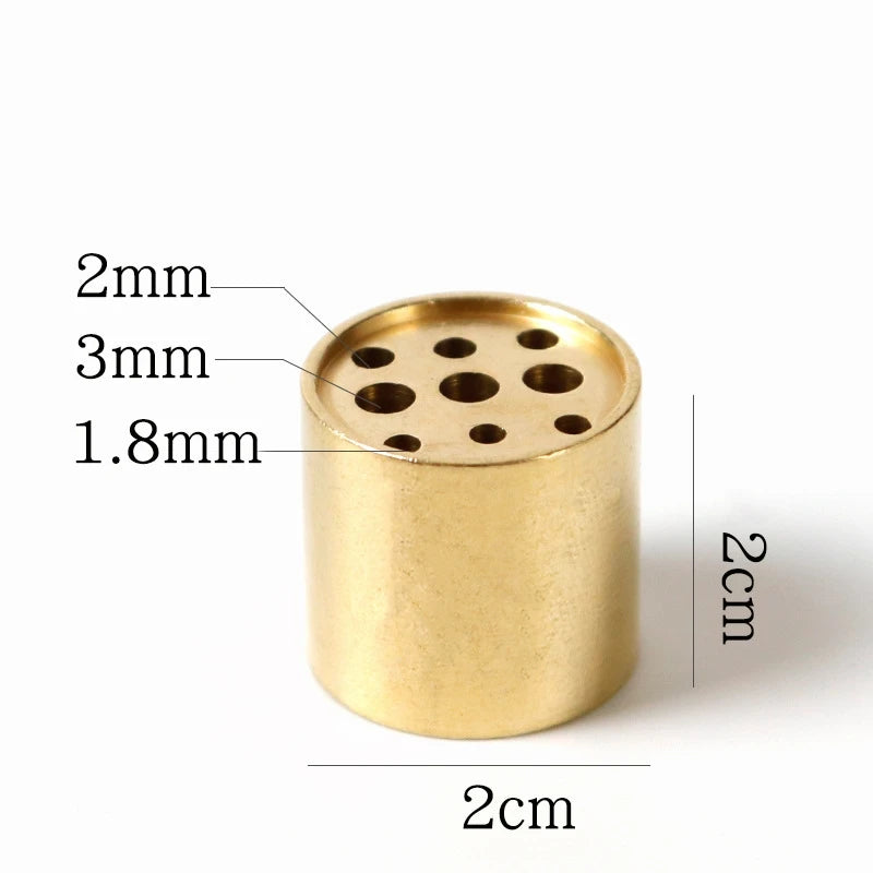 Pure Copper Porous Incense Holder DIY Home Incense Burner Japanese Incense Tray Creative Zen Pure Copper Incense Holder