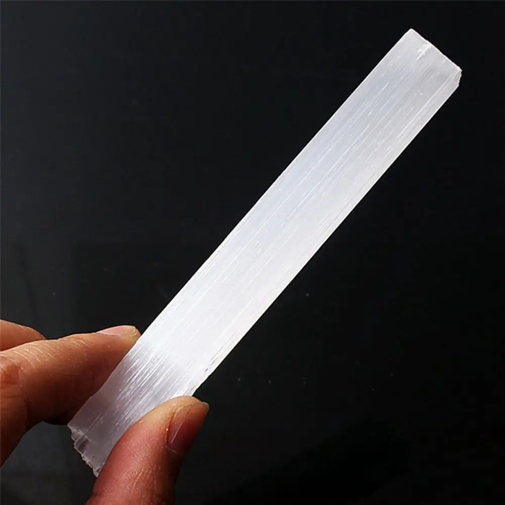 Natural Gypsum Sticks Raw Gemstone White Selenite Wand Reiki Energy Jewelry Making Healing Stone Crystal Quartz