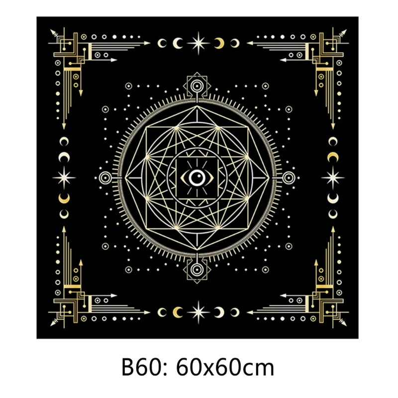 Tree of Life Tarot Tablecloth Altar Cloth Pagan Spiritual Pendulum Witchcraft Astrology Oracle Cards Pads for Room Home Decor