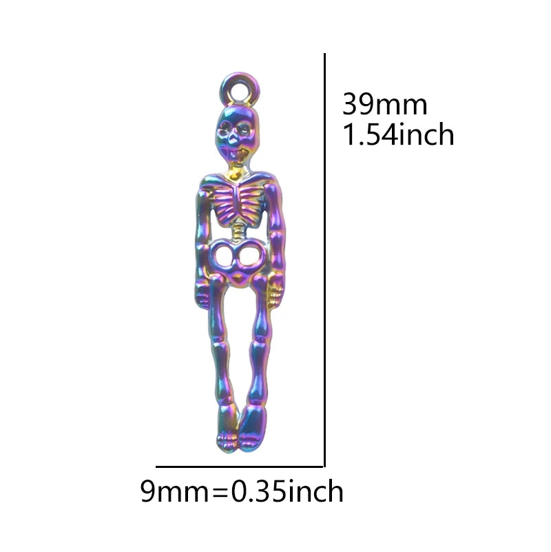 5Pcs Dreamcatcher Infinity Symbol Rainbow Color Charms Witch Hat Saturn Planet Love Butterfly Brain Fashion Pendant Diy Jewelry