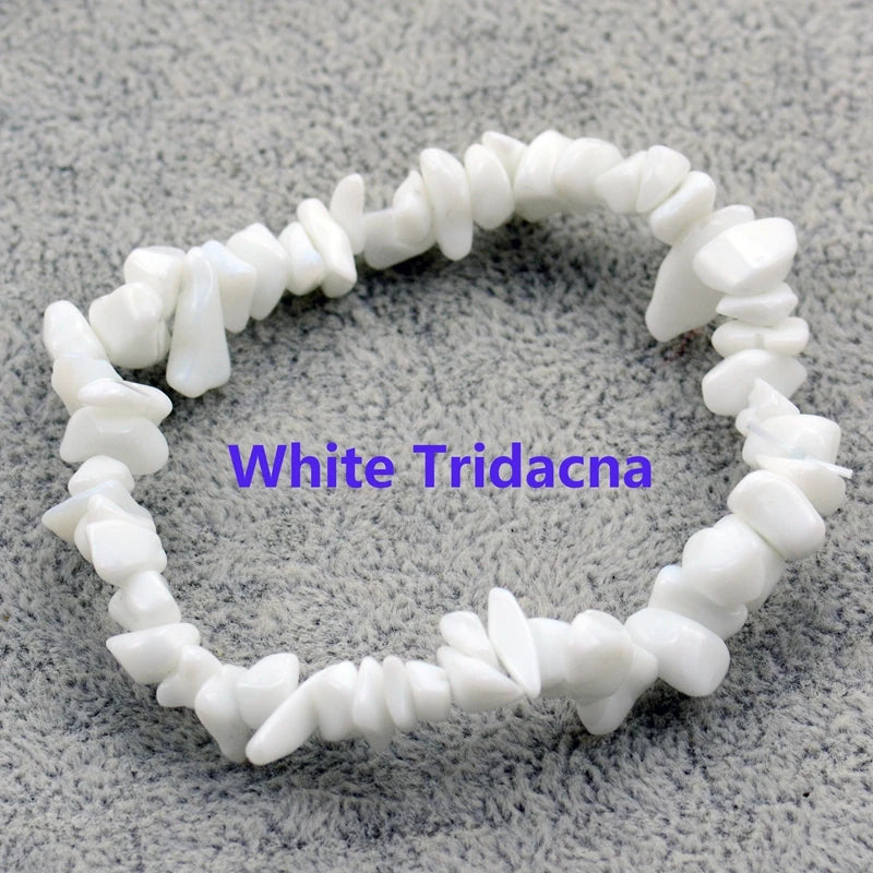 33Color Natural Gem Stone Bracelet Irregular Crystal Stretch Chip beads Nuggets Bracelets Bangles Quartz Wristband For Women