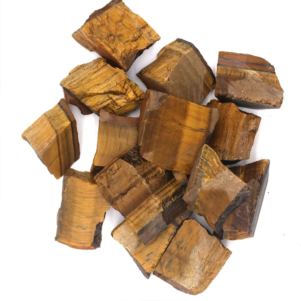 Natural Tiger Eye Raw Stone Rough Quartz Crystal Reiki Healing Rock Mineral Specimen Aromatic Diffusion Mineral Specimens 1pc