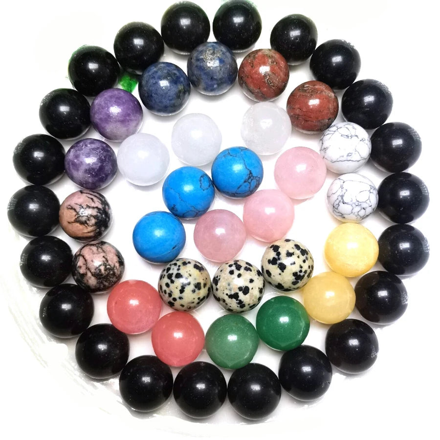 1 Natural Agate Stone Mineral Witchcraft Crystal Ball Bead Quartz Rock Chakra Healing Room Home Decor Aquarium Decoration Maison